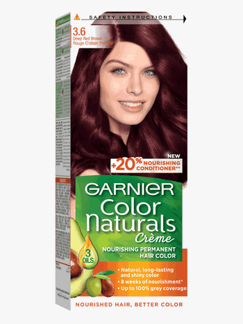 Helt vildt spontan uddøde GARNIER HAIR COLOR COLOR NATURE 3.6 DARK REDDISH BROWN