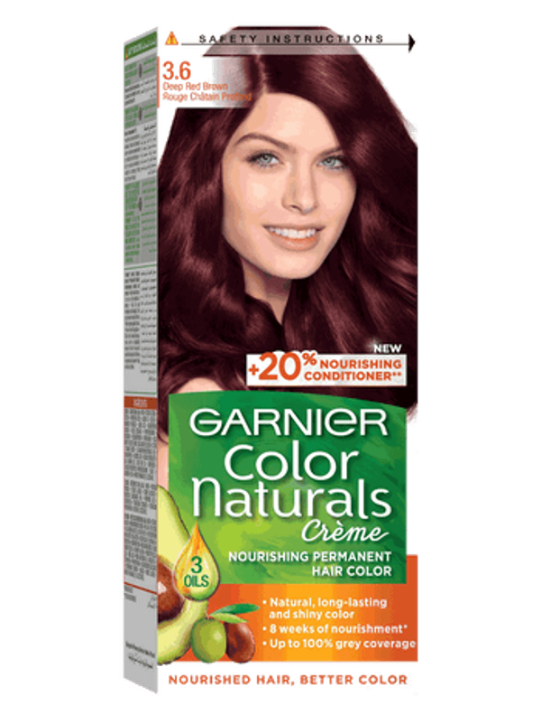 medium reddish brown hair garnier