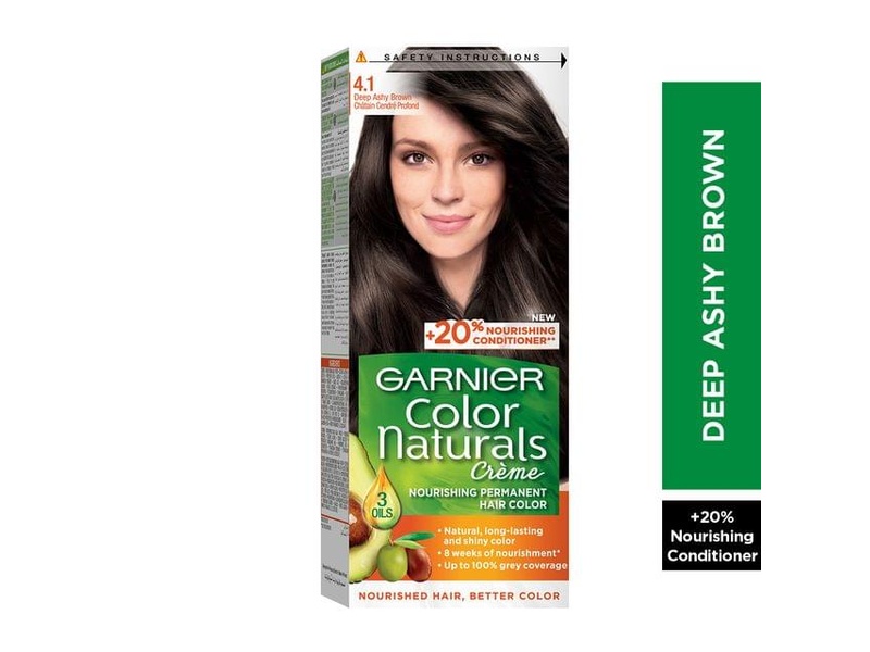 Garnier hair color nature 4.1 brown gray