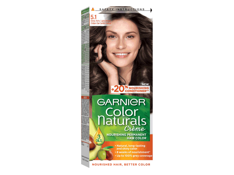 Garnier hair color nature 5.1 light brown gray