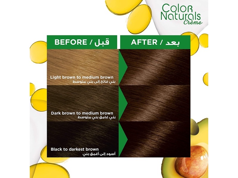 Garnier hair color nature 5.132 nude medium brown