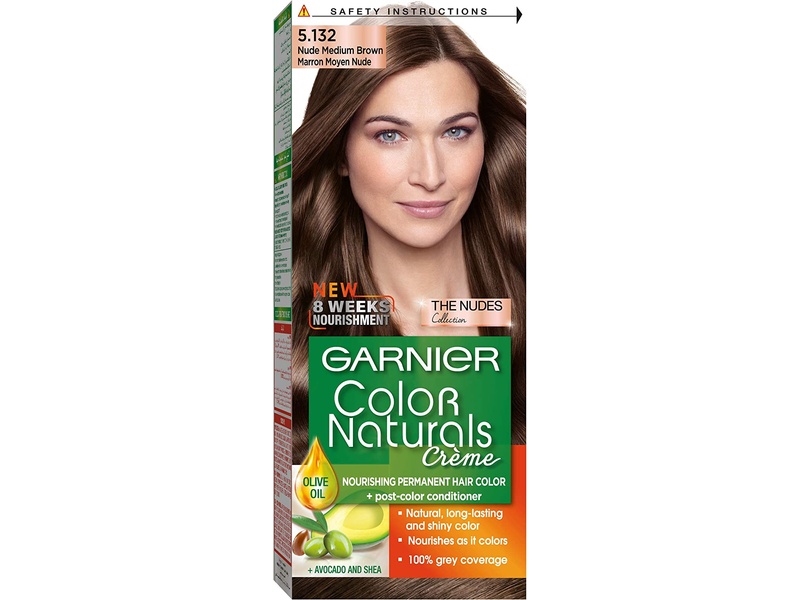 Garnier hair color nature 5.132 nude medium brown