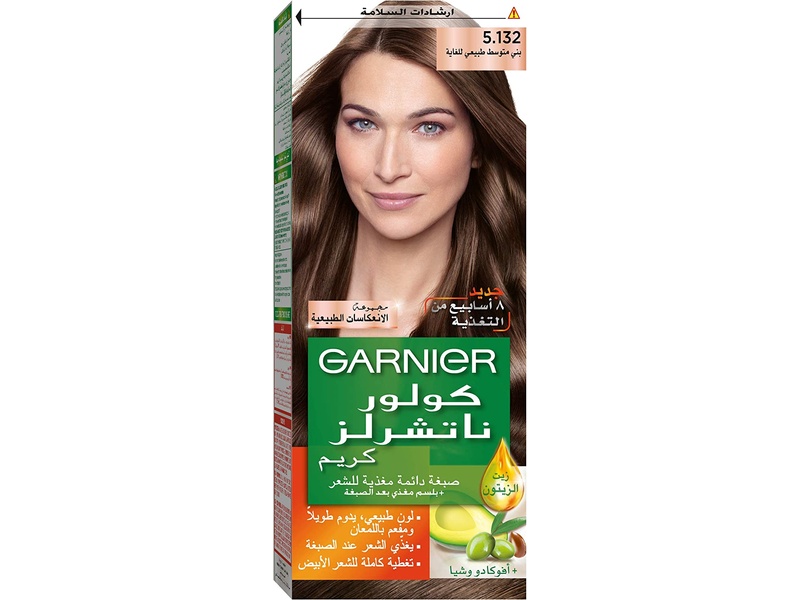 Garnier hair color nature 5.132 nude medium brown