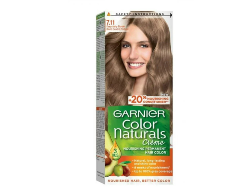 GARNIER HAIR COLOR COLOR NATURE 7.11 BLONDE DARK GRAY