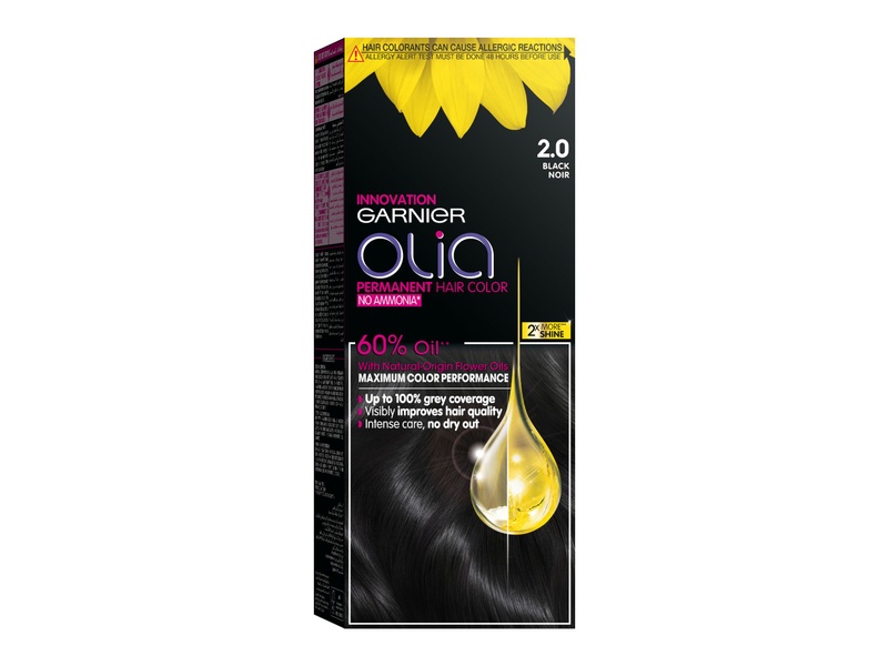 Garnier hair color olia 2.0 black noir