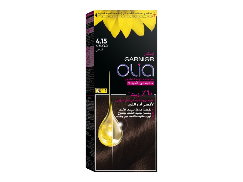 Garnier hair color olia 4.15-iced-chocolate