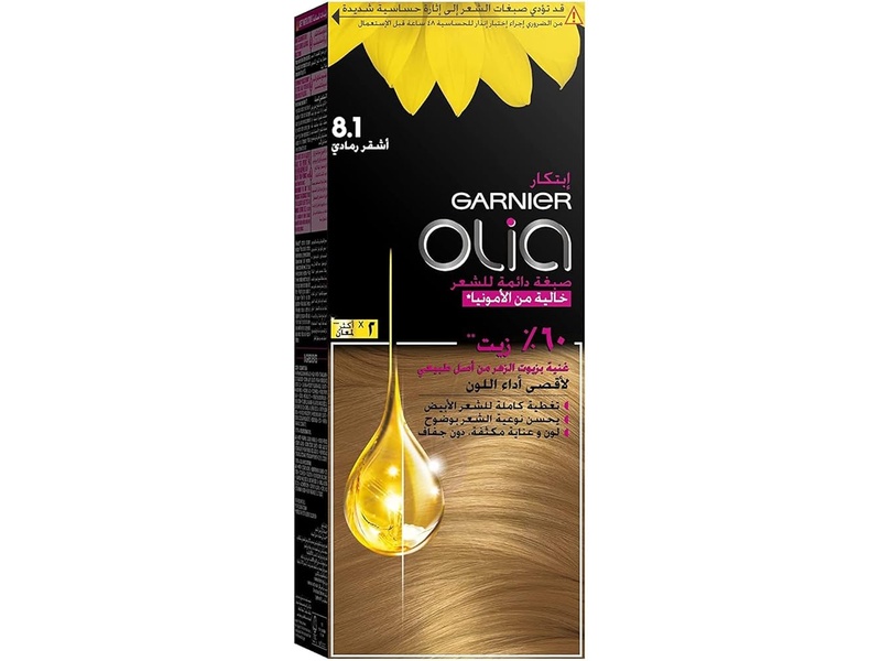 Garnier hair color olia 8.1 ash blonde