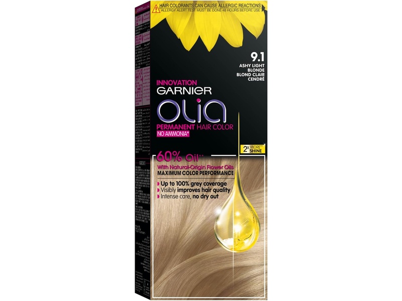 Garnier hair color olia 9.1 ashy light blonde