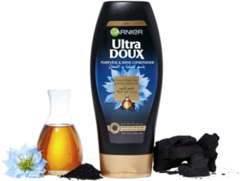 Garnier hair conditioner ultra doux  black charcoal & nigell seed oil 400 ml
