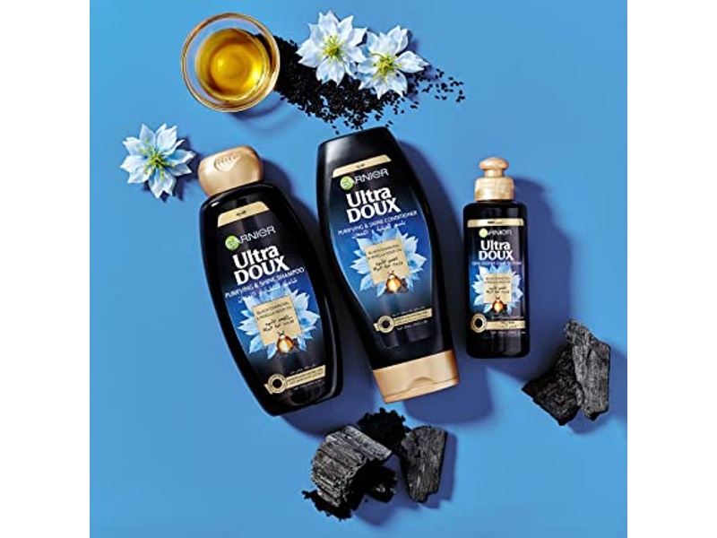 Garnier hair cream ultra doux 200 ml leave-in charcoal & nigella seed oil