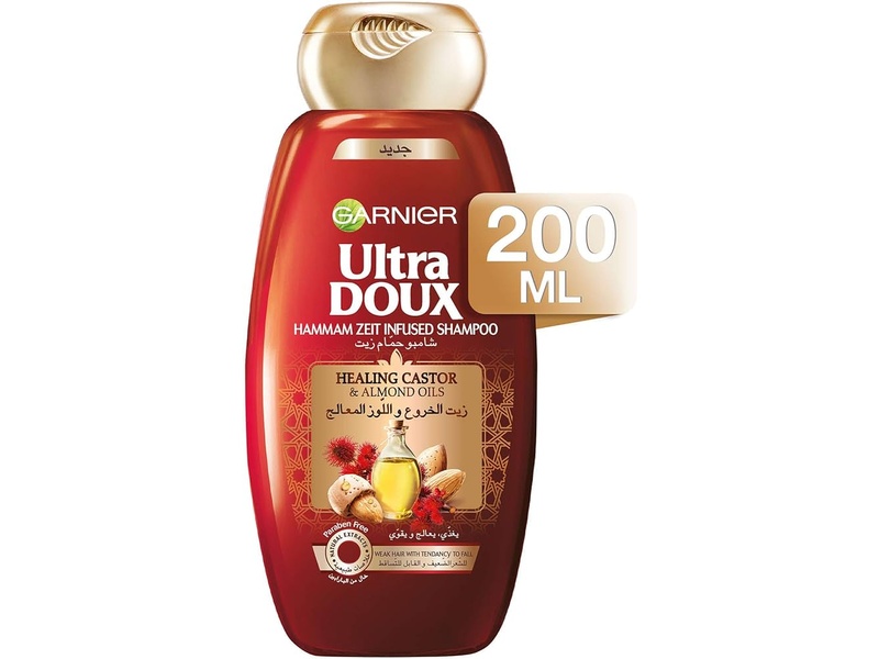 Garnier hair shampoo ultra doux castor oil 200 ml