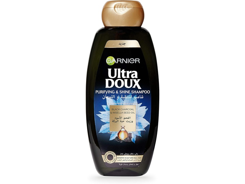 Garnier hair shampoo ultra doux black charcoal & nigell seed oil 400 ml