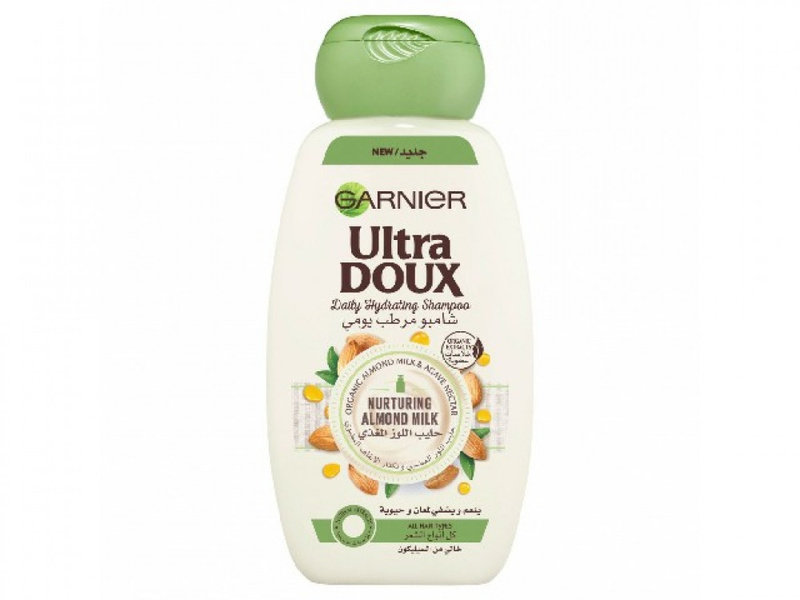 Garnier hair shampoo ultra doux almond milk  600 ml 
