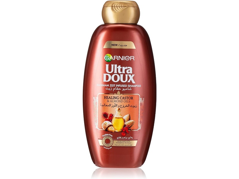 Garnier hair shampoo ultra doux castor oil  600 ml 