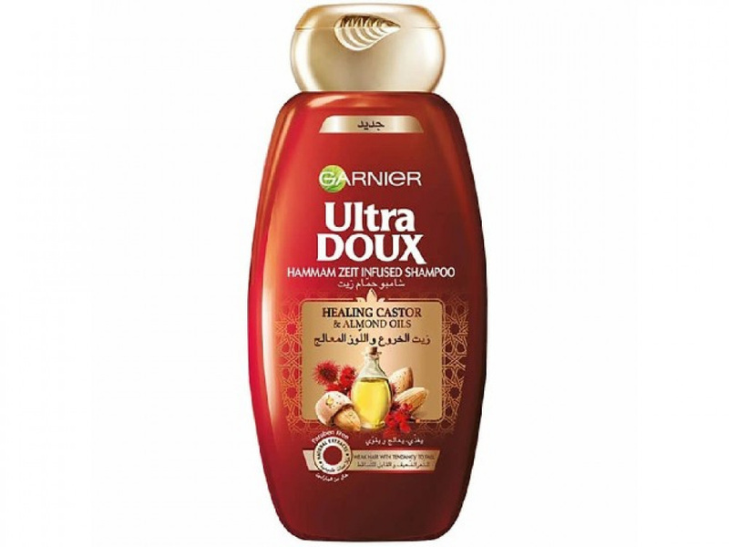 Garnier hair shampoo ultra doux castor oil  600 ml 