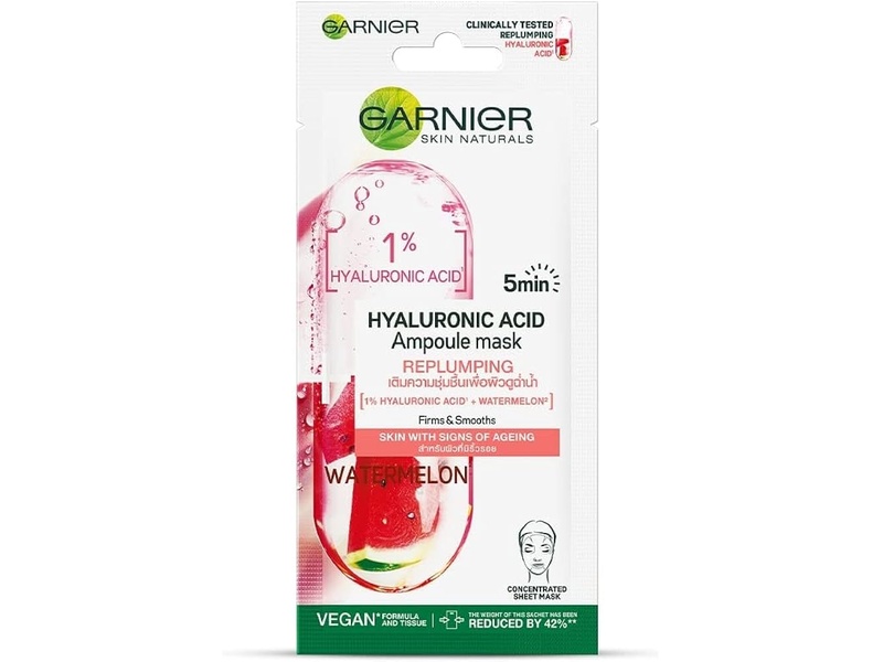 Garnier hyaluronic sheet mask watermelon 15 gm