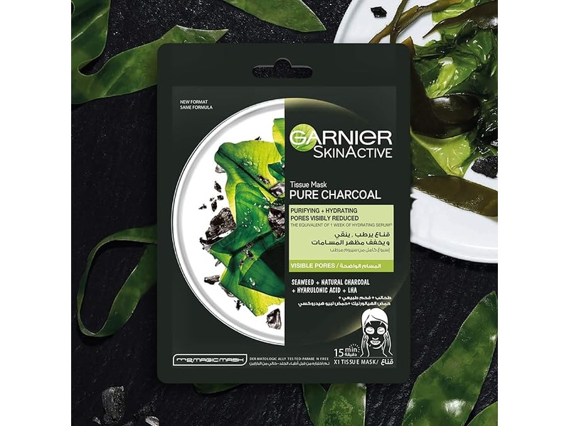 Garnier skin active tissue mask pure charcoal