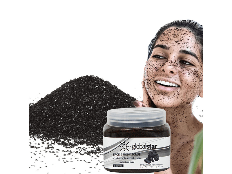 Global star face and body scrub charcoal- 500ml