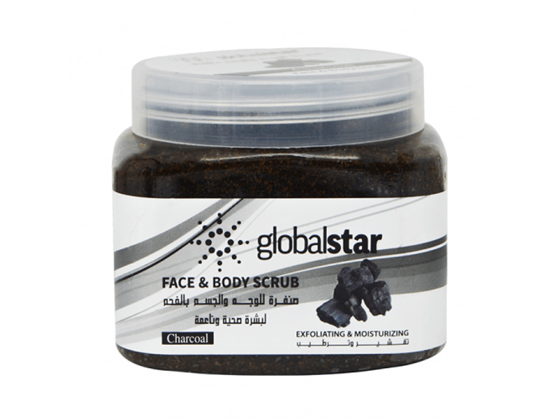 Global star face and body scrub charcoal- 500ml