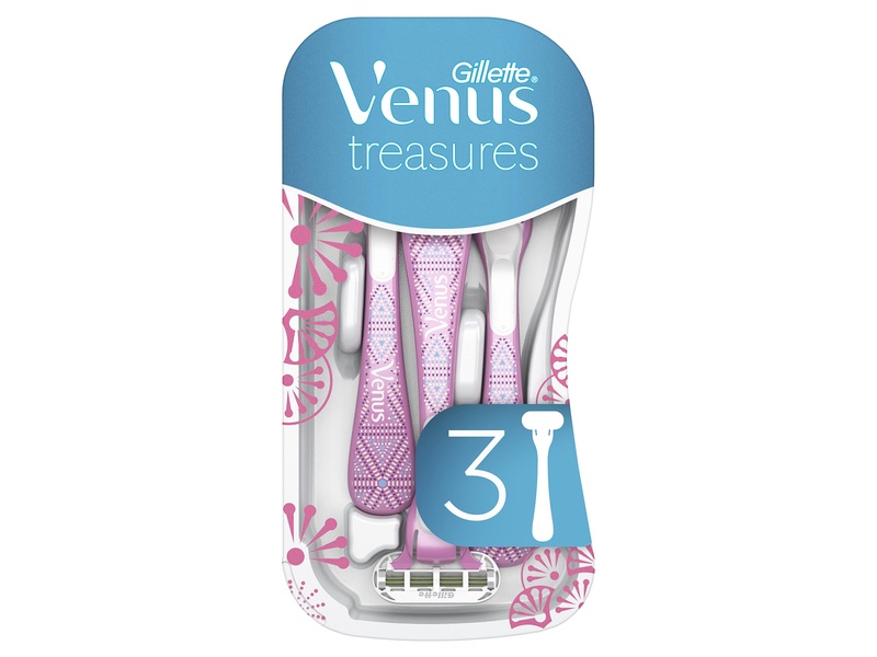 GILETTE VENUS TREASURES DISPOSABLE 3PC BLADES