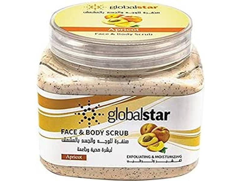 Global star face body apricot scrub 500ml 