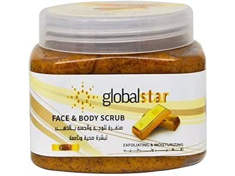 Global star face body gold scrub 500ml 