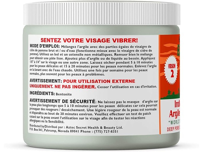 Aztec secret indian healing clay 454g