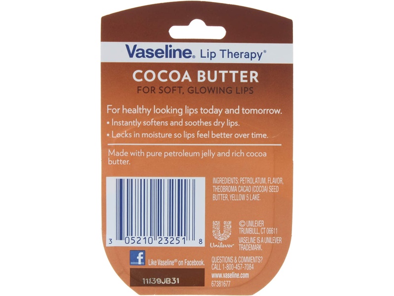 Vaseline lip therapy 7g cocoa butter 0.25 oz