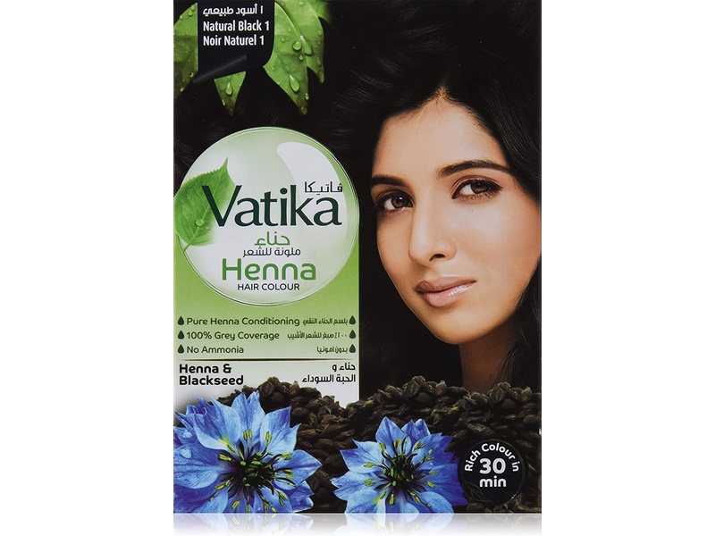 Vatika hair color henna 1 natural black 15 gm