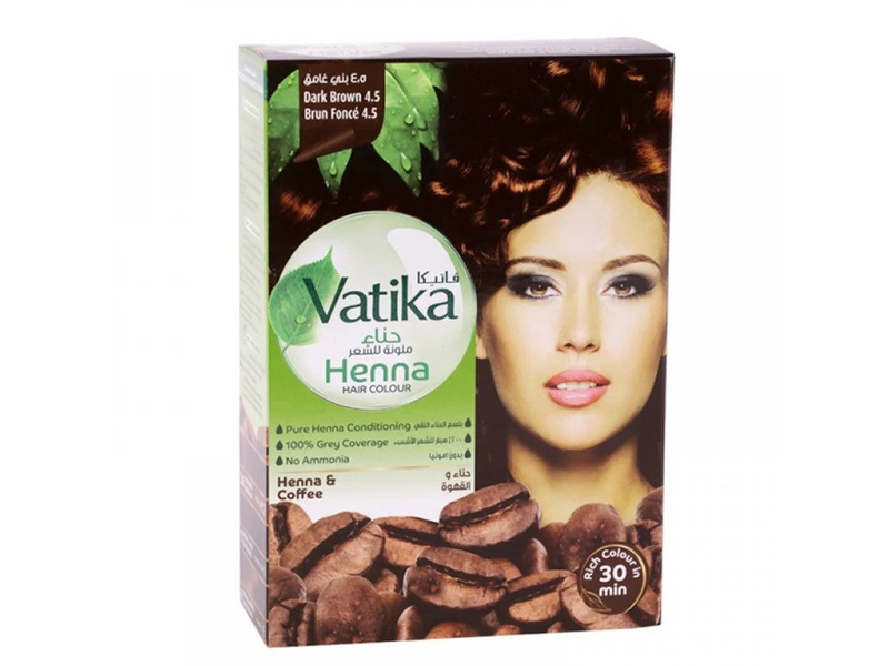 Vatika hair color henna 4 natural dark brown 15 gm