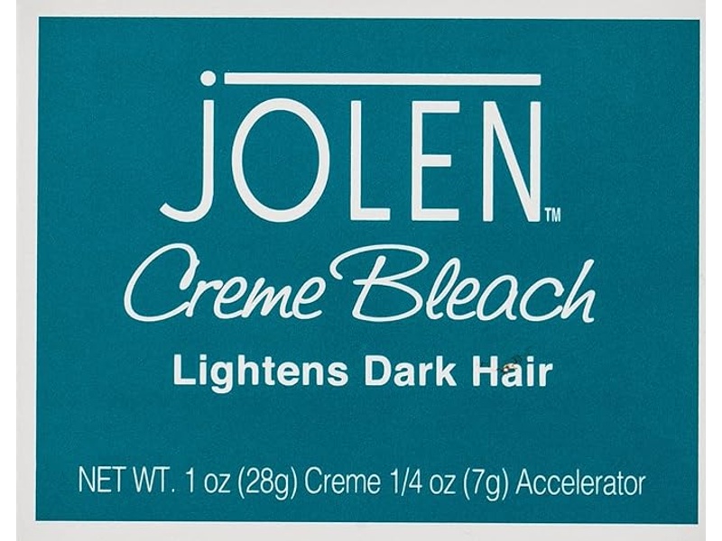 Jolen creme bleach lightens dark hair 28gm