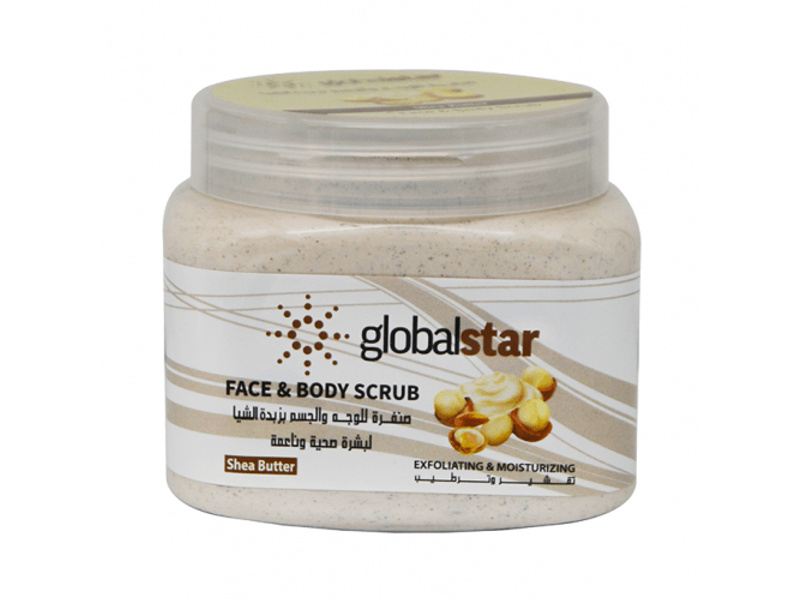 Global star shea butter face and body scrub - 500ml