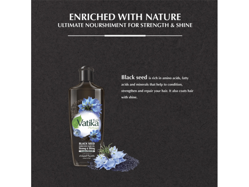 Vatika hair oil  200 ml  black seed