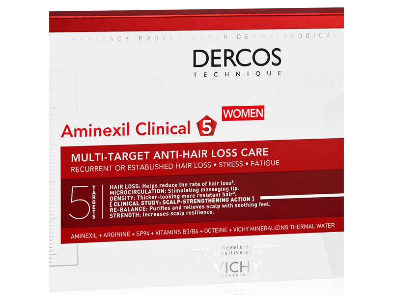 Vichy aminexil clinical women multi target anti hair loss treating care 21 x 6ml