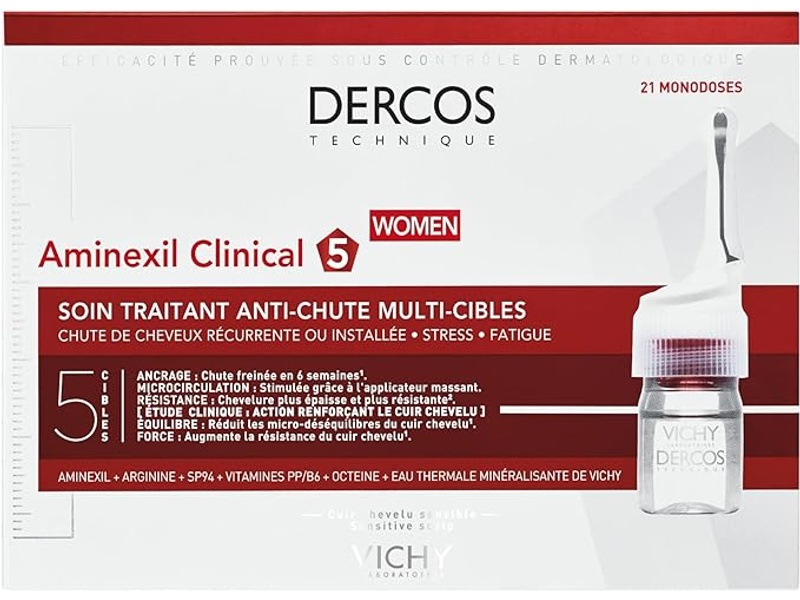 Vichy aminexil clinical women multi target anti hair loss treating care 21 x 6ml