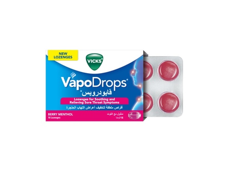 Vicks vapodrops berry menthol 16 lz(0253)