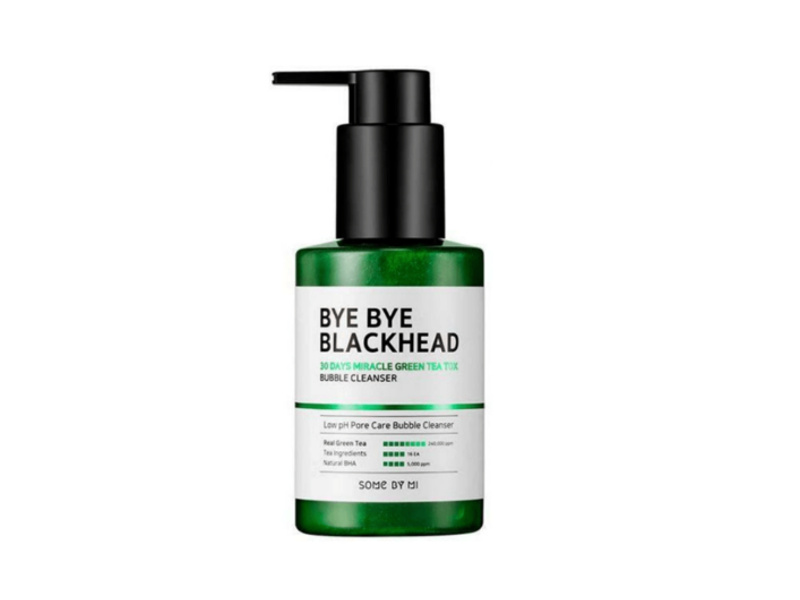 Some by mi bye bye blackhead 30 days miracle green tea tox bubble cleanser - 120g