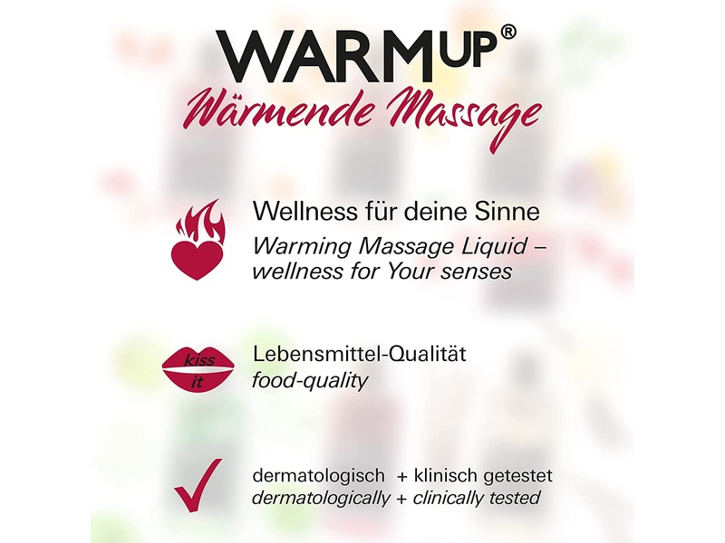 Warm up body massage oil 150 ml strawberry