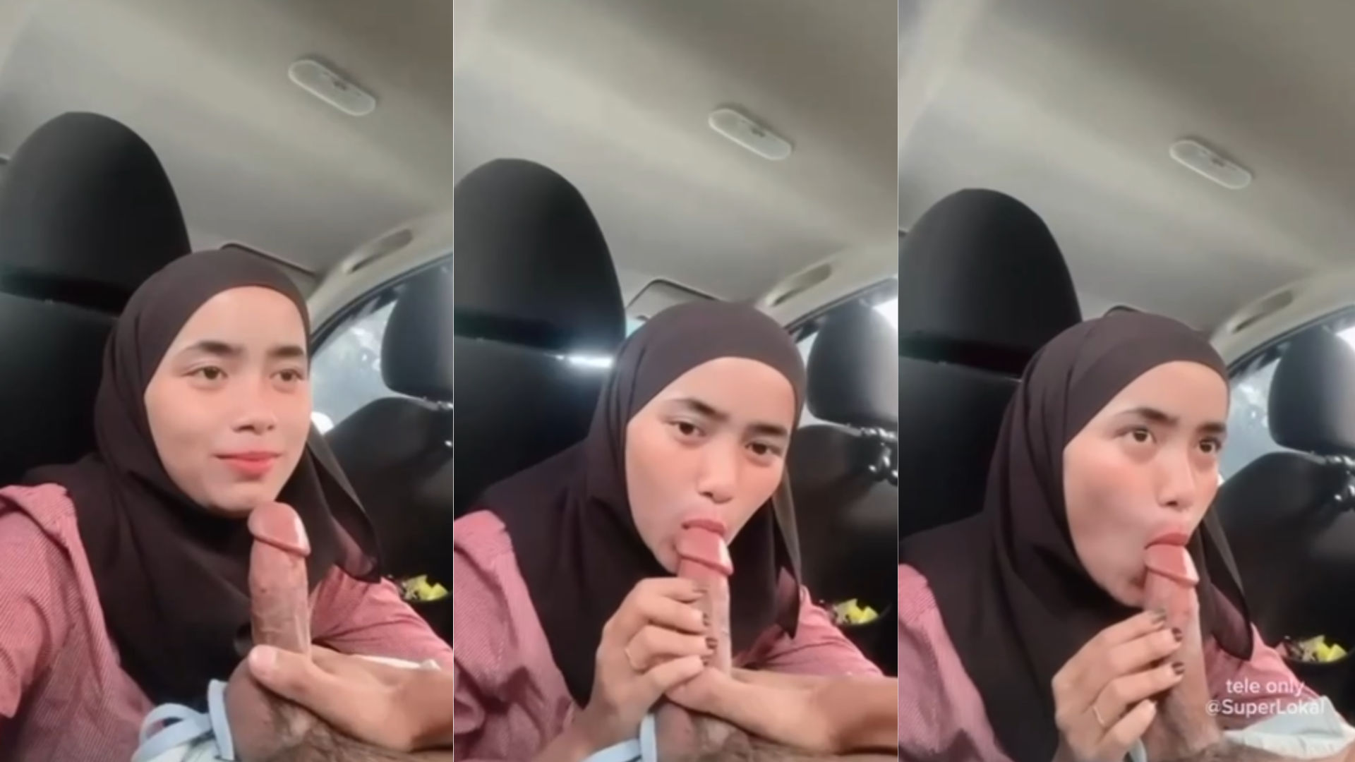 Hijab Hyper Sepong Kontol Pacar Di Mobil