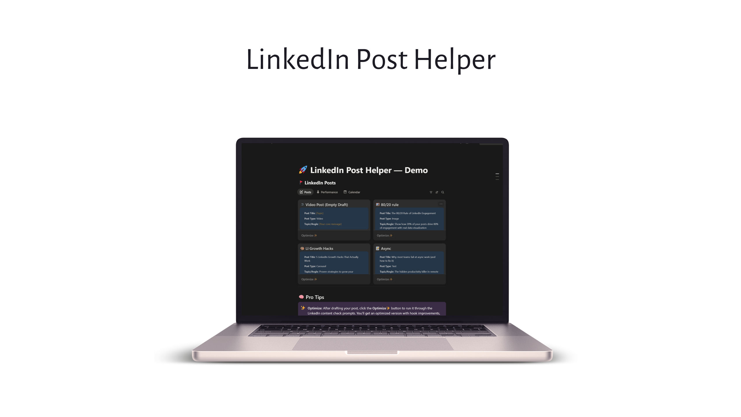 LinkedIn Post Helper Cover