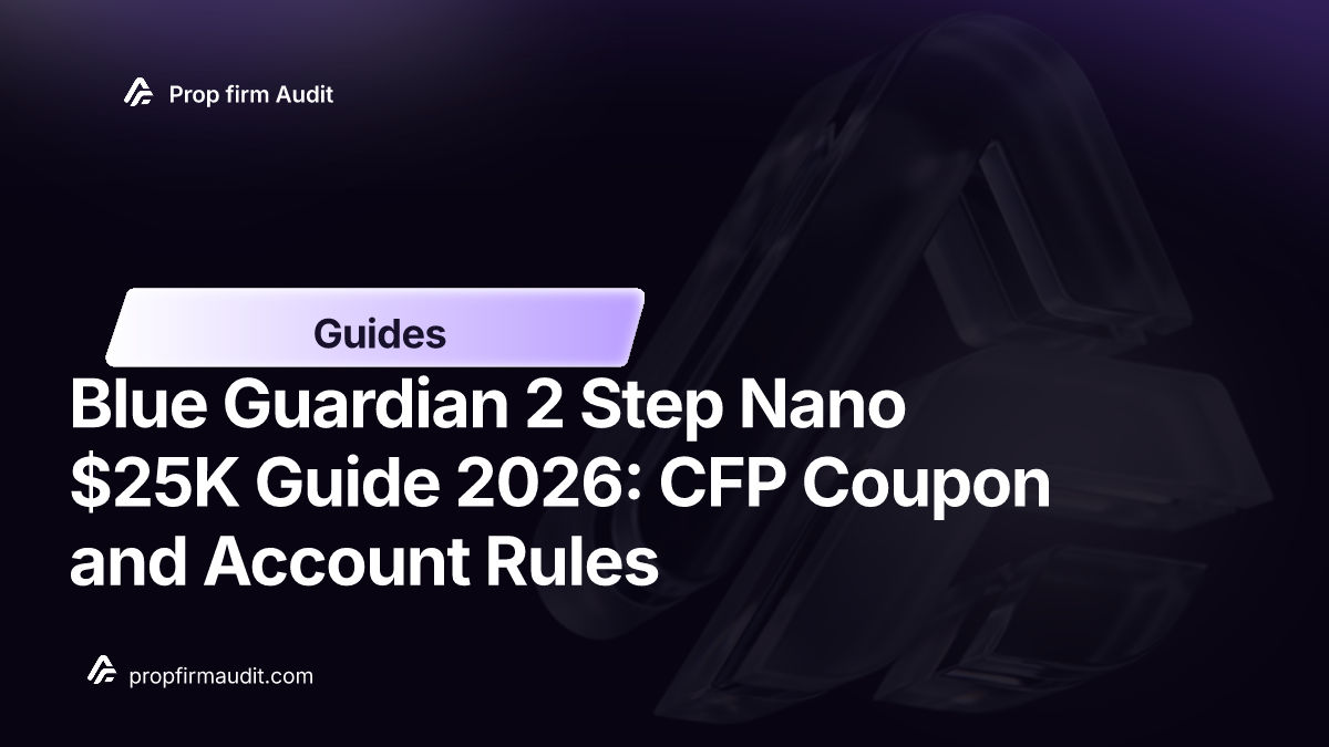 Blue Guardian 2 Step Nano $25K Guide 2026: CFP Coupon and Account Rules