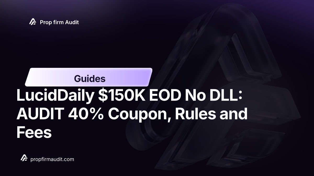LucidDaily $150K EOD No DLL: AUDIT 40% Coupon, Rules and Fees