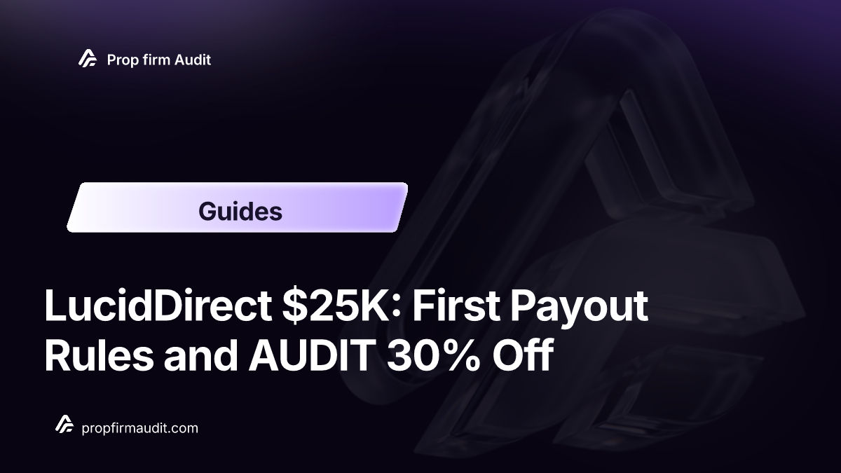 LucidDirect $25K: First Payout Rules and AUDIT 30% Off