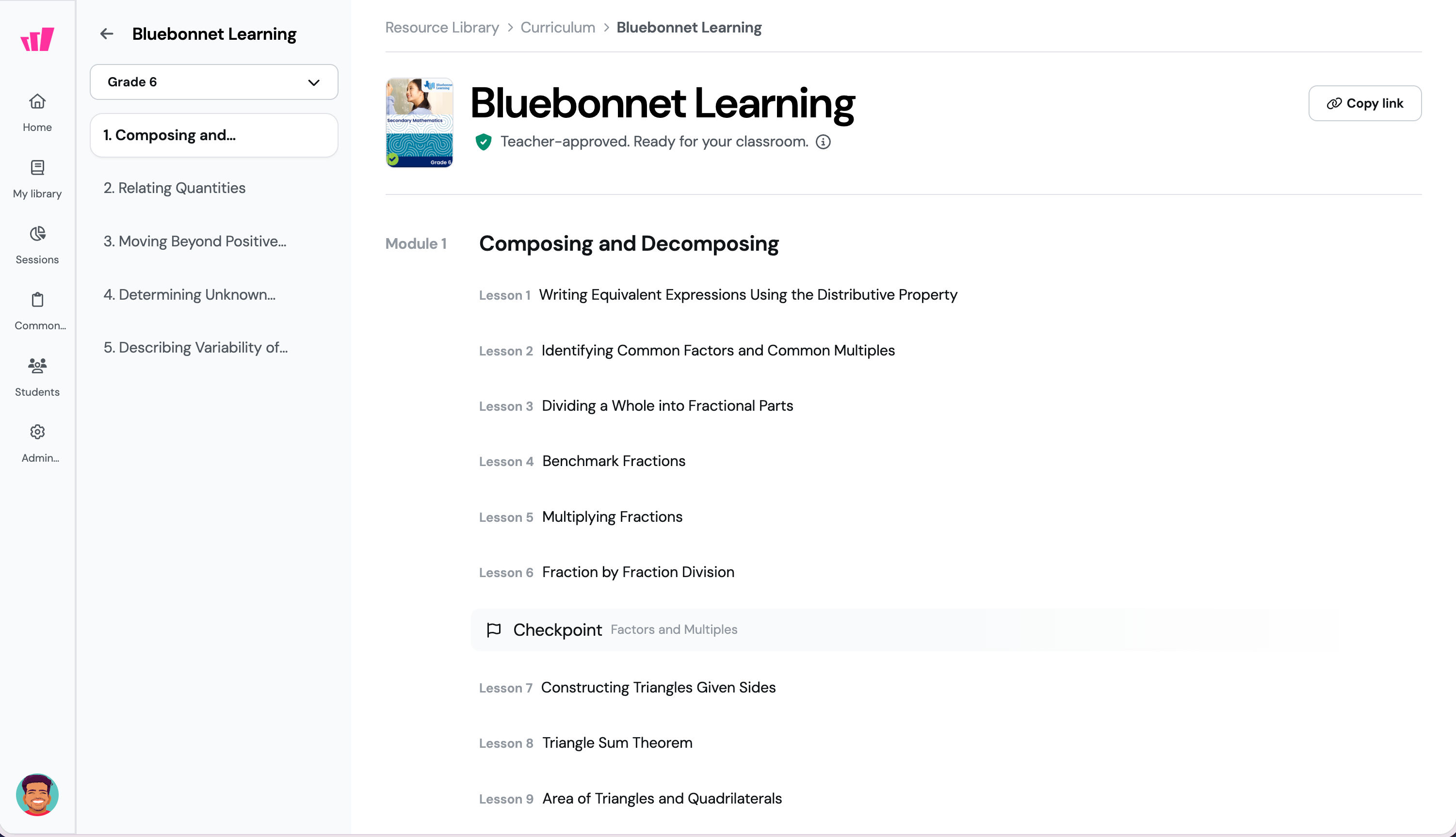 Find Bluebonnet-aligned math resources in seconds