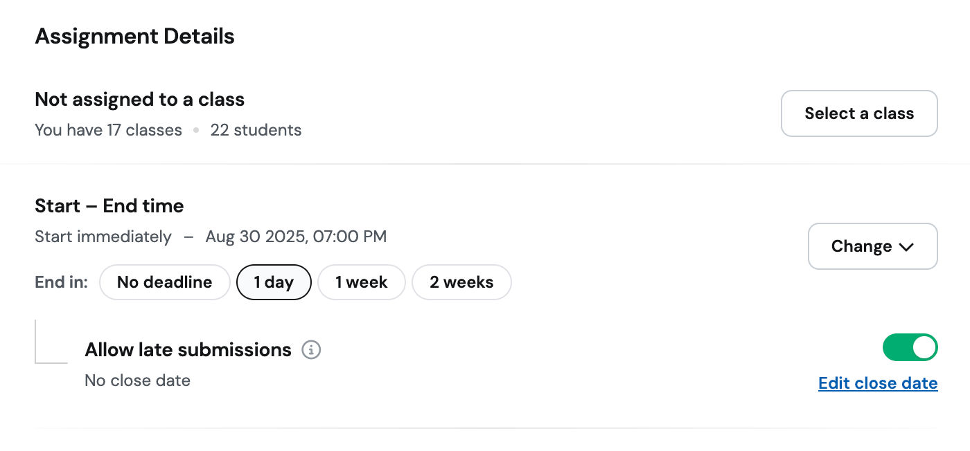 Accept late work without creating extra headaches