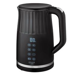 Adler AD 1350 1,7L temperaturkontrollerad LED-vattenkokare Svart