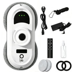 Robot Limpiacristales Eléctrico Inteligente de Alta Potencia 5600 Pa, con Control, Seguro y Eficiente