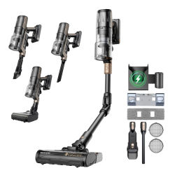 Aspiradora Inalámbrica Proscenic P20 OnePass - 70KPa de Succión, 180 ° Tubo Flexible, Motor sin Escobillas de 680W, 70 Minutos de Autonomía en Seco y Húmedo
