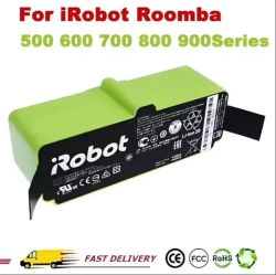 Batería de iones de litio de alta capacidad 2026 de 14.4V/14.8V para iRobot Roomba series 900, 800, 700, 600, modelos 960, 980, 981, 965, 895, 890, 860, 695, 692, 690, 680, 675