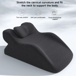 Almohada de soporte versátil para cabeza/cuello/spalda/piernas – Uso en cama, sofá – Funda extraíble lavable a máquina